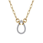 14K Gold Diamond Teardrop Necklace – NK7733M45JJ-Gabriel & Co.-Renee Taylor Gallery
