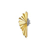 14K White & Yellow Gold Radiant Fan Diamond Cut and Cluster Diamond Stud Earrings - EG15345M45JJ-Gabriel & Co.-Renee Taylor Gallery