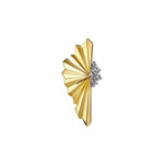 14K White & Yellow Gold Radiant Fan Diamond Cut and Cluster Diamond Stud Earrings - EG15345M45JJ-Gabriel & Co.-Renee Taylor Gallery