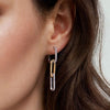 14K White and Yellow Gold Diamond and Hollow Link Chain Earrings - EG15121M45JJ-Gabriel & Co.-Renee Taylor Gallery