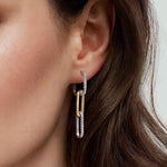 14K White and Yellow Gold Diamond and Hollow Link Chain Earrings - EG15121M45JJ-Gabriel & Co.-Renee Taylor Gallery