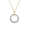 14K White and Yellow Gold Diamond Bujukan 20mm Drop Necklace - NK7518M45JJ-Gabriel & Co.-Renee Taylor Gallery
