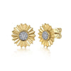 14K White and Yellow Gold Diamond Cut Stud Earrings - EG15046M45JJ-Gabriel & Co.-Renee Taylor Gallery