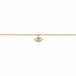 14K White and Yellow Gold Diamond RD Evil Eye Charm Bracelet Contemporary Collection (Gaby ) - TB5309M45JJ-Gabriel & Co.-Renee Taylor Gallery