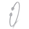 14K White and Yellow Gold Diamond Pear Shape Bujukan Bangle - BG4774-57M45JJ-Gabriel & Co.-Renee Taylor Gallery