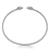 14K White and Yellow Gold Diamond Pear Shape Bujukan Bangle - BG4774-57M45JJ-Gabriel & Co.-Renee Taylor Gallery