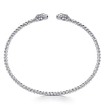 14K White and Yellow Gold Diamond Pear Shape Bujukan Bangle - BG4774-57M45JJ-Gabriel & Co.-Renee Taylor Gallery