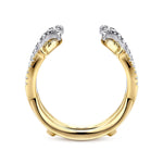 14K White and Yellow Gold Diamond Ring Enhancer - AN12542S-M44JJ-Gabriel & Co.-Renee Taylor Gallery