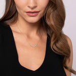 14K White and Yellow Gold Graduating RD Diamond Curved Bar Necklace Lusso Collection - NK8285M45JJ-Gabriel & Co.-Renee Taylor Gallery
