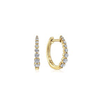 14K Yellow Gold 15mm Round Diamond Classic Huggie Earrings - EG13835Y45JJ-Gabriel & Co.-Renee Taylor Gallery