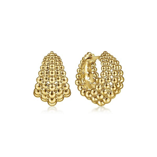 14K Yellow Gold 15mm Wide Bujukan Huggies - EG14169Y4JJJ-Gabriel & Co.-Renee Taylor Gallery