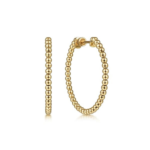 14K Yellow Gold 50mm Bujukan Classic Hoop Earrings - EG13931Y4JJJ-Gabriel & Co.-Renee Taylor Gallery
