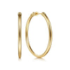 14K Yellow Gold 30mm Classic Hoop Earrings - EG14098Y4JJJ-Gabriel & Co.-Renee Taylor Gallery