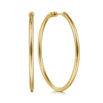 14K Yellow Gold 30mm Classic Hoop Earrings - EG14098Y4JJJ-Gabriel & Co.-Renee Taylor Gallery