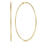 14K Yellow Gold 30mm Round Classic Hoop Earrings - EG13602Y4JJJ-Gabriel & Co.-Renee Taylor Gallery