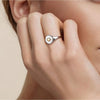 14K Yellow Gold & 925 Sterling Silver Bujukan Heart Medallion Ring - LR52869MZJJJ-Gabriel & Co.-Renee Taylor Gallery
