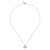 14K Yellow Gold & 925 Sterling Silver Bujukan Heart Medallion Pendant Necklace - NK7926MZJJJ-Gabriel & Co.-Renee Taylor Gallery