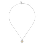14K Yellow Gold & 925 Sterling Silver Bujukan Heart Medallion Pendant Necklace - NK7926MZJJJ-Gabriel & Co.-Renee Taylor Gallery