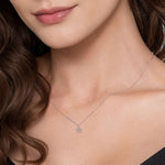 14K Yellow Gold & 925 Sterling Silver Diamond Flower Pendant Necklace - NK7905MZ5JJ-Gabriel & Co.-Renee Taylor Gallery