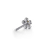 14K Yellow Gold & 925 Sterling Silver Diamond Flower Stud Earrings - EG15426MZ5JJ-Gabriel & Co.-Renee Taylor Gallery