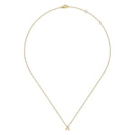 14K Yellow Gold A Initial Necklace - NK6928A-Y4JJJ-Gabriel & Co.-Renee Taylor Gallery