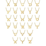 14K Yellow Gold A Initial Necklace - NK6928A-Y4JJJ-Gabriel & Co.-Renee Taylor Gallery