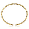 14K Yellow Gold Bar Station Bangle - BG4853-62Y4JJJ-Gabriel & Co.-Renee Taylor Gallery