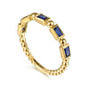 14K Yellow Gold Blue Sapphire Geometric Stackable Ring - LR52877Y4JSA-Gabriel & Co.-Renee Taylor Gallery