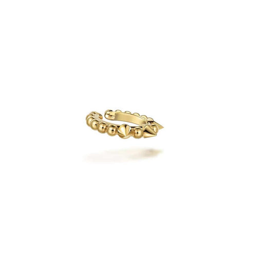 14K Yellow Gold Bujukan Bead Single Ear Cuff Earrings - EGS14453Y4JJJ-Gabriel & Co.-Renee Taylor Gallery