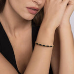 14K Yellow Gold Bujukan Beads and Black Enamel Split Bangle Bracelet - BG5136E86Y4JJJ-Gabriel & Co.-Renee Taylor Gallery