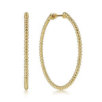 14K Yellow Gold 50mm Bujukan Classic Hoop Earrings - EG13931Y4JJJ-Gabriel & Co.-Renee Taylor Gallery
