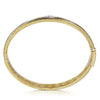 14K Yellow Gold Bujukan Diamond Chevron Pattern Bangle Bracelet - BG5021-62Y45JJ-Gabriel & Co.-Renee Taylor Gallery