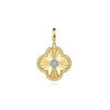 14K Yellow Gold Bujukan & Diamond Cut Diamond Clover Medallion Pendant - PT6601Y45JJ-Gabriel & Co.-Renee Taylor Gallery