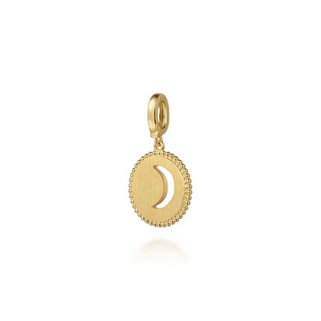 14K Yellow Gold Bujukan Diamond Moon and Star Medallion Pendant - PT7559Y45JJ-Gabriel & Co.-Renee Taylor Gallery
