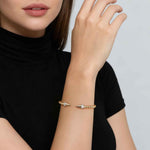 14K Yellow Gold Bujukan Diamond Spike Open Bangle Bracelet Bujukan Collection - BG5284-57Y45JJ-Gabriel & Co.-Renee Taylor Gallery