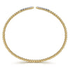 14K Yellow Gold Bujukan Diamond Spikes Split Bangle - BG4216-62Y45JJ-Gabriel & Co.-Renee Taylor Gallery