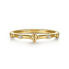 14K Yellow Gold Bujukan Diamond Stackable Ring - LR52872Y45JJ-Gabriel & Co.-Renee Taylor Gallery