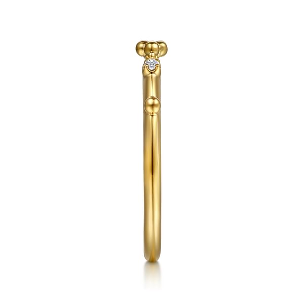 14K Yellow Gold Bujukan Diamond Stackable Ring - LR52872Y45JJ-Gabriel & Co.-Renee Taylor Gallery
