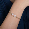 14K Yellow Gold Bujukan Diamond and Pearl Split Bangle - BG4247-62Y45PL-Gabriel & Co.-Renee Taylor Gallery