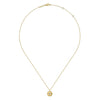 14K Yellow Gold Bujukan Pendant Necklace with Starburst Diamond Center - NK6869Y45JJ-Gabriel & Co.-Renee Taylor Gallery