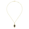 14K Yellow Gold Bujukan Onyx Rhombus Pendant Necklace - NK7002Y4JOX-Gabriel & Co.-Renee Taylor Gallery
