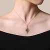 14K Yellow Gold Bujukan Onyx Rhombus Pendant Necklace - NK7002Y4JOX-Gabriel & Co.-Renee Taylor Gallery