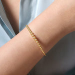 14K Yellow Gold Bujukan Open Bangle - BG4584-62Y4JJJ-Gabriel & Co.-Renee Taylor Gallery