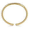 14K Yellow Gold Bujukan Pave Diamond Split Bangle Bracelet - BG5085-62Y45JJ-Gabriel & Co.-Renee Taylor Gallery