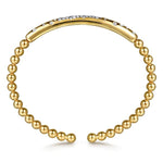 14K Yellow Gold Bujukan Pave Diamond Split Bangle Bracelet - BG5085-62Y45JJ-Gabriel & Co.-Renee Taylor Gallery