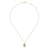 14K Yellow Gold Bujukan Pavé Diamond Teardrop Pendant Necklace - NK6357Y45JJ-Gabriel & Co.-Renee Taylor Gallery
