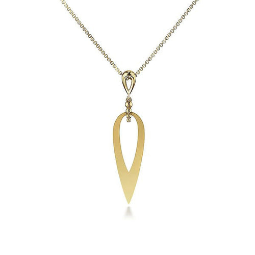 14K Yellow Gold Bujukan Pendant Drop Necklace - NK7702Y4JJJ-Gabriel & Co.-Renee Taylor Gallery