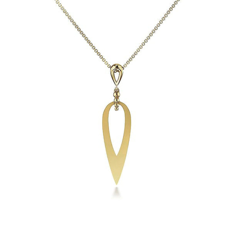 14K Yellow Gold Bujukan Pendant Drop Necklace - NK7702Y4JJJ-Gabriel & Co.-Renee Taylor Gallery