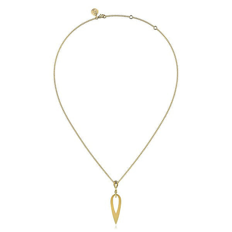 14K Yellow Gold Bujukan Pendant Drop Necklace - NK7702Y4JJJ-Gabriel & Co.-Renee Taylor Gallery