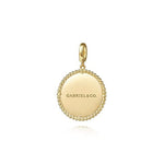 14K Yellow Gold Bujukan Round Starburst Medallion Pendant - PT6584Y4JJJ-Gabriel & Co.-Renee Taylor Gallery